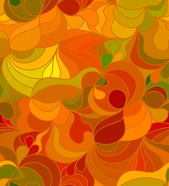 Fond floral vectoriel de lignes dessinées à la main — Image vectorielle