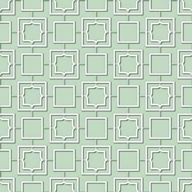 Vektör soyut kesintisiz geometrik İslami duvar kağıdı. 