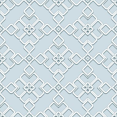 Vektör soyut kesintisiz geometrik İslami duvar kağıdı. 