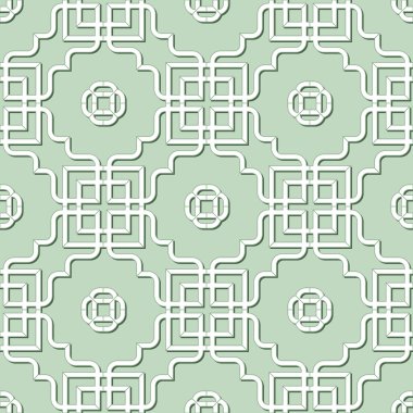 Vektör soyut kesintisiz geometrik İslami duvar kağıdı.