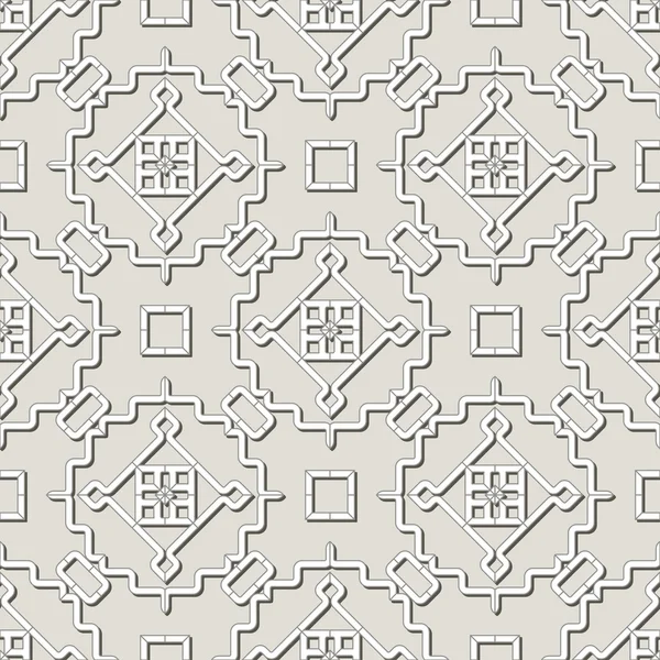 Vecteur abstrait sans couture géométrique papier peint islamique . — Image vectorielle