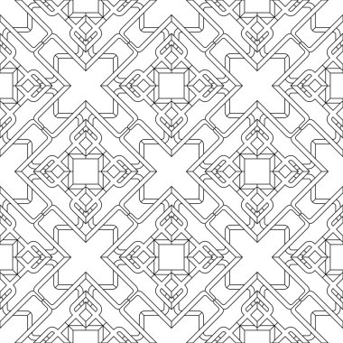 Vektör soyut kesintisiz geometrik İslami duvar kağıdı.