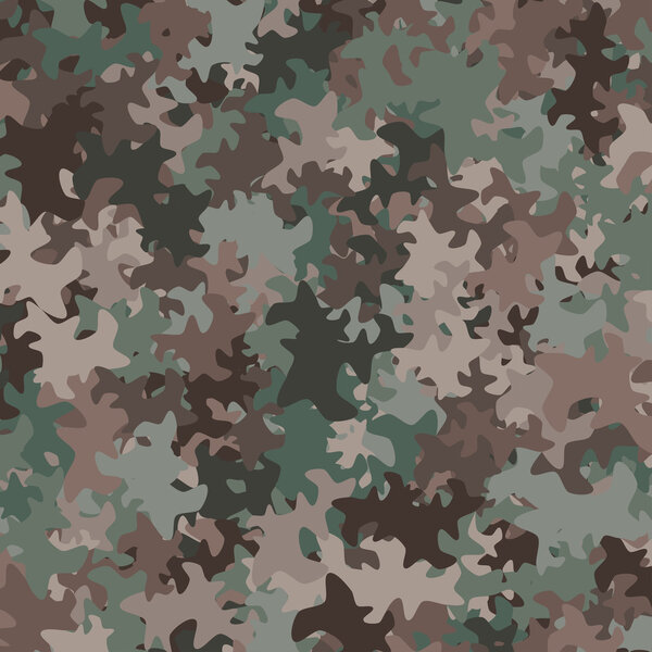 Abstract Vector Military Camouflage Background