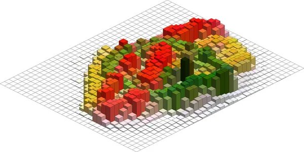 Modèle vectoriel isométrique — Image vectorielle
