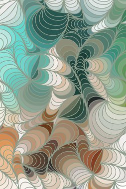 vektör kesintisiz dalga arka planını doodle çizilmiş çizgiler