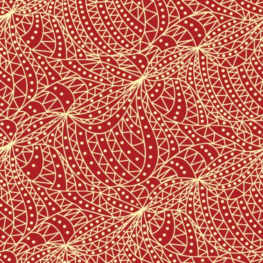 Vektör kesintisiz dalga arka plan çizilmiş çizgiler