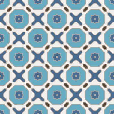 Vektör soyut kesintisiz geometrik İslami duvar kağıdı.