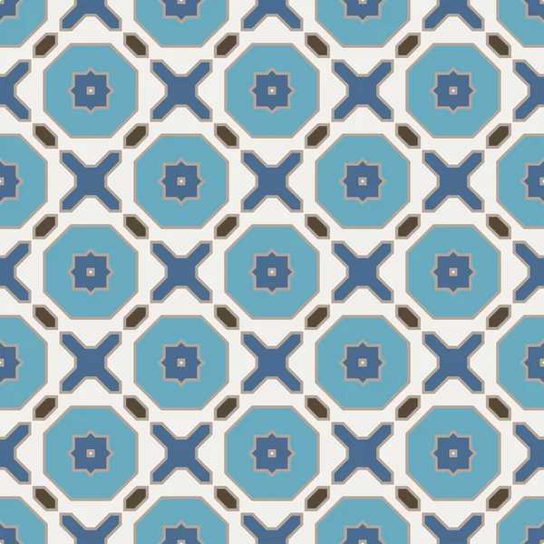 Vector abstrakta sömlösa geometriska islamiska tapeter. — Stock vektor
