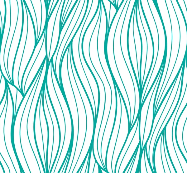 Vektör kesintisiz dalga arka plan bitki çizilmiş çizgiler