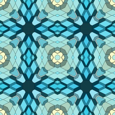 Vektör soyut kesintisiz geometrik İslami duvar kağıdı.