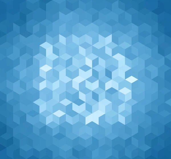 青い三角形の抽象的な背景 — ストックベクタ