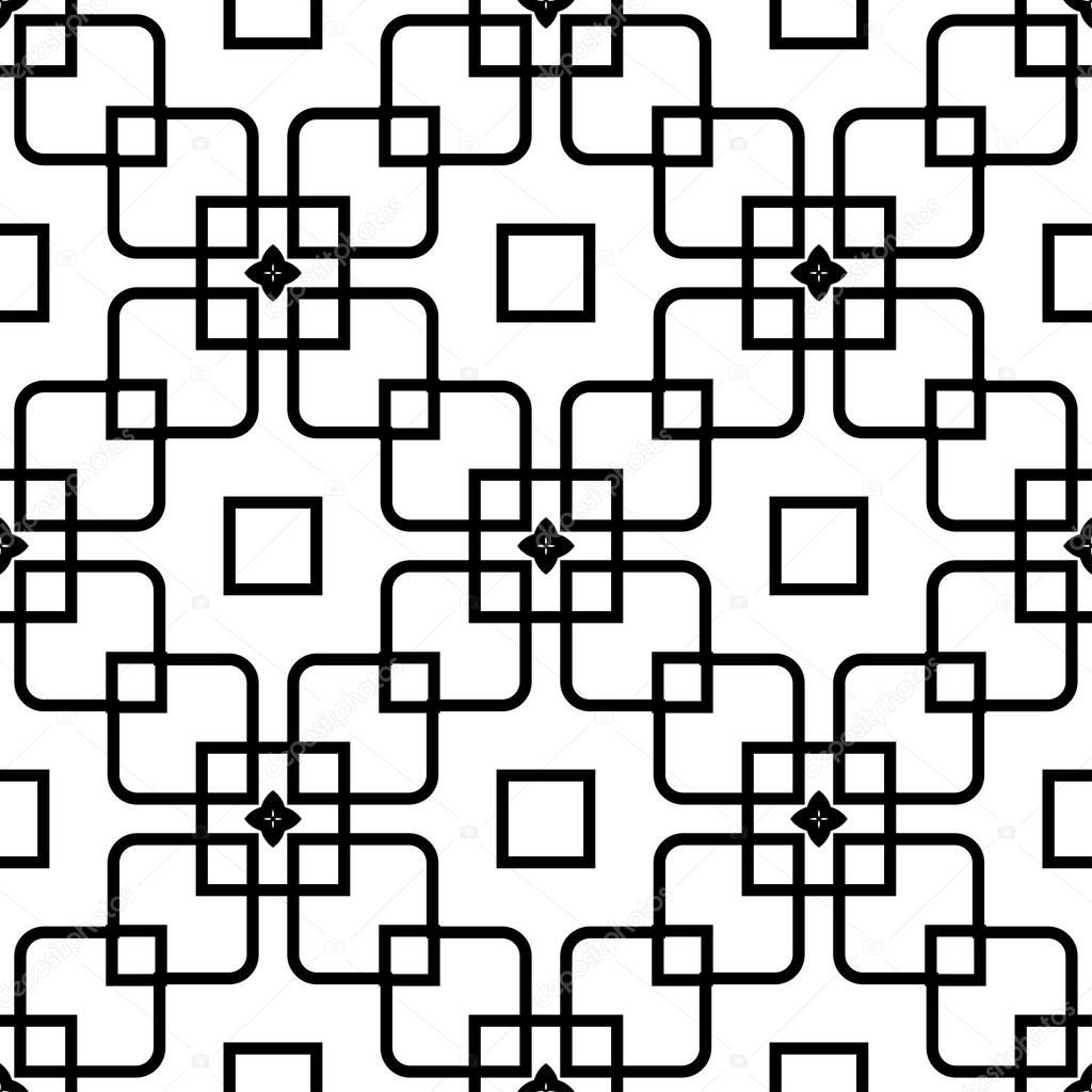 Vector Abstract Seamless Geometric Islamic Wallpaper.