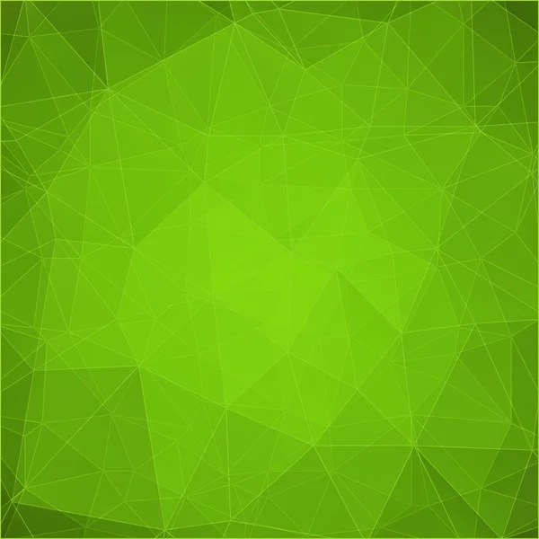 Groen driehoekje abstracte achtergrond — Stockvector