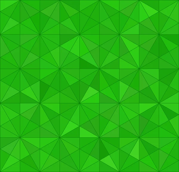 緑色の三角形の抽象的な背景 — ストックベクタ