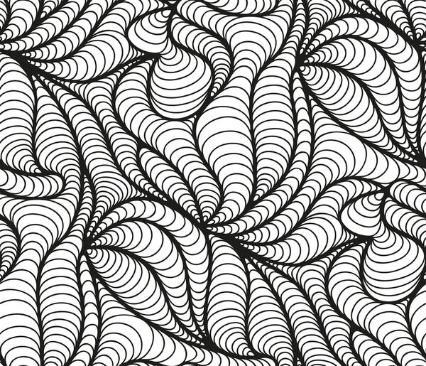 Vector floral background of drawn lines