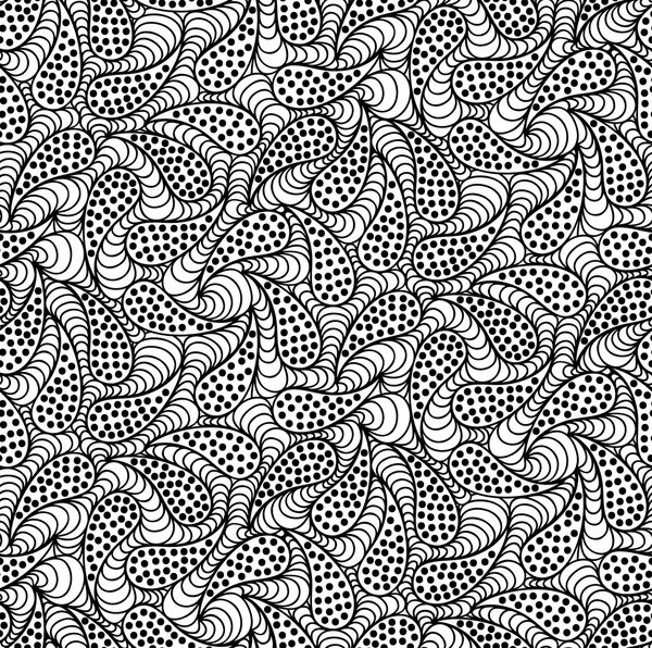 Fondo floral vectorial de líneas dibujadas — Archivo Imágenes Vectoriales