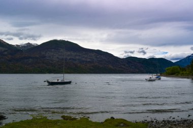 Güney Arjantin 'deki lagünlerin manzarası