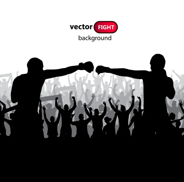 Reklám banner a harcművészetek versenyek — Stock Vector