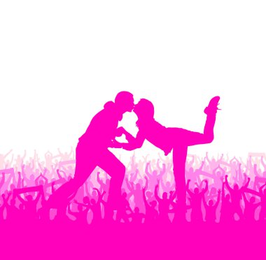 romantik çiftler silhouettes
