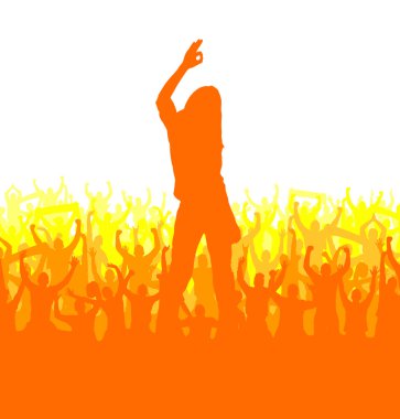 Bir spor kız imajıyla banner.