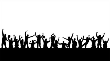 Spor ve konser için siluetleri bayrağı