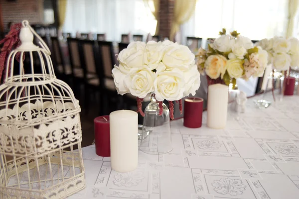 Decoração de casamento, cor Marsala . — Fotografia de Stock