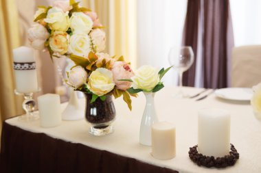 Düğün dekorasyon, renk kahve