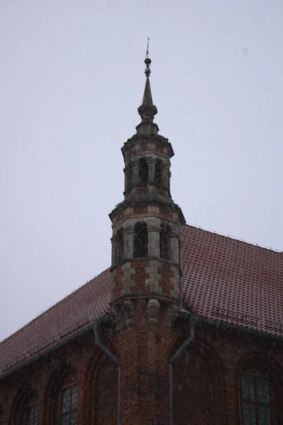 Staroměstská Radnice Torunu Polsko Kuyavsko Pomeránské Vojvodství Novogotická Budova Gotická — Stock fotografie
