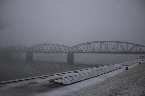 Jozef Pisudski Bridge Torun Poland — ストック写真