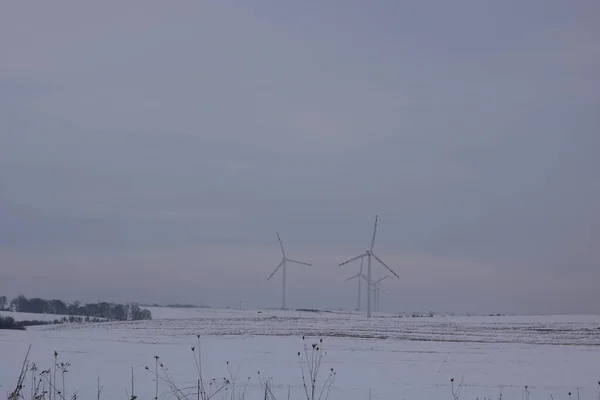 Wind farm, windmill farm, Poland, clean energy, green energy.