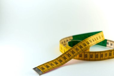 Santimetre beyaz arka planda izole edilmiş. Boşluğu kopyala.