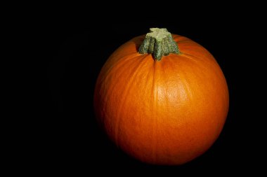 Cadılar Bayramı için karanlıkta bal kabağı.                               