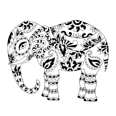 Free Free 262 Stencil Baby Elephant Outline Svg SVG PNG EPS DXF File