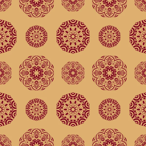 Stilize desenli mandala Hint tarzı ile sonsuz doku