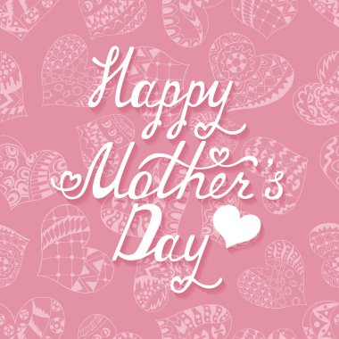 Mother's Day typographical background. clipart