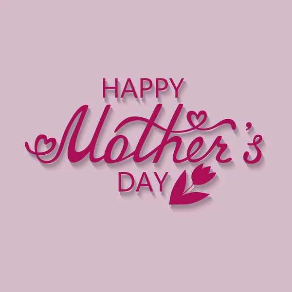 Mother's Day tipográfiai háttér. — Stock Vector