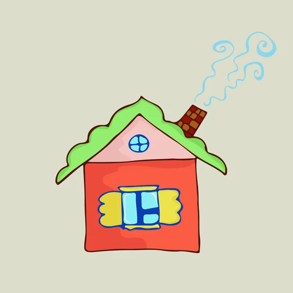 Casa de dibujos animados — Vector de stock