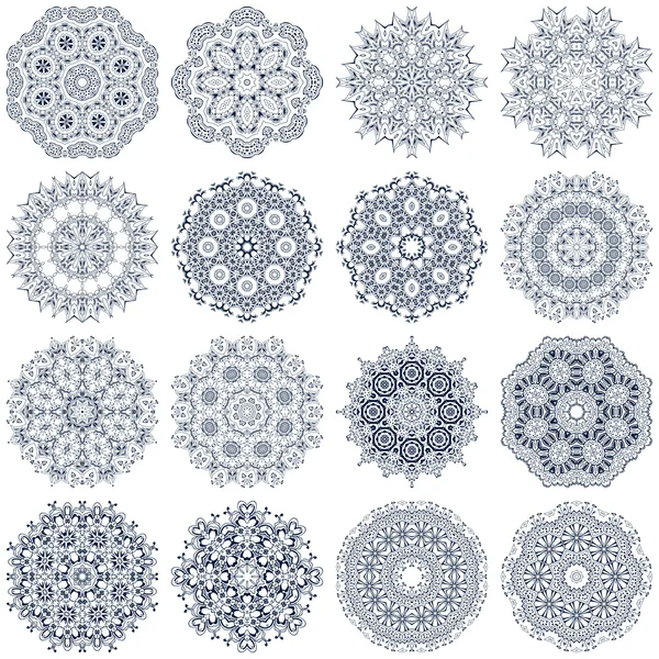 Ensemble de mandalas — Image vectorielle