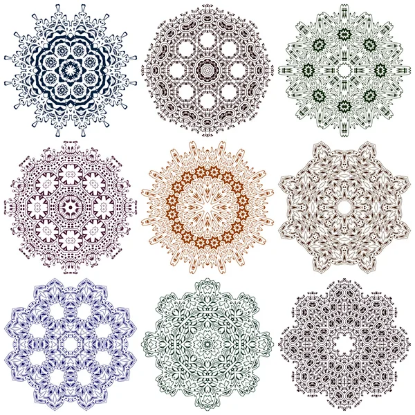 Kleur mandala 's — Stockvector