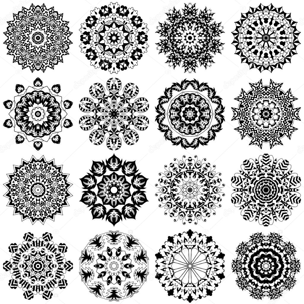 Set of mandalas