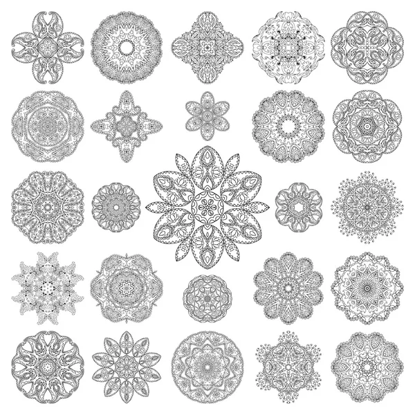 Ensemble de mandalas69 — Image vectorielle