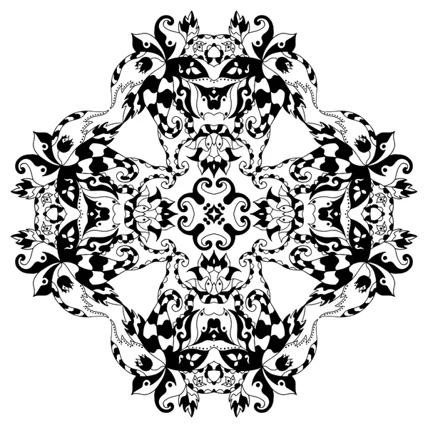 Mandala alone monochrome — Wektor stockowy