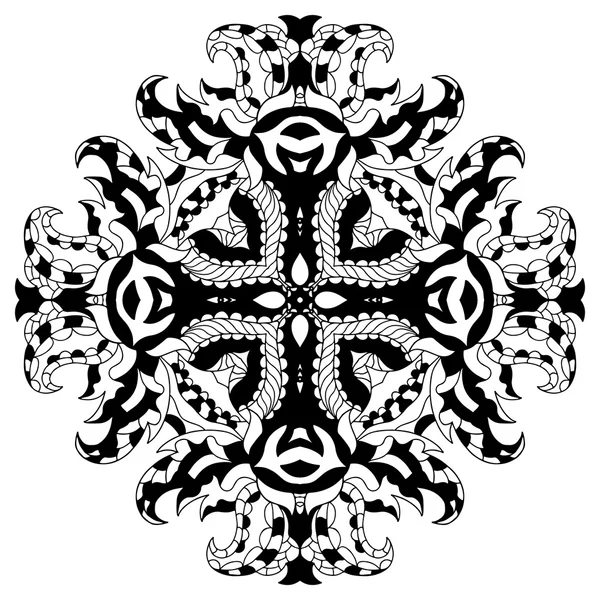 Mandala alone monochrome — Wektor stockowy