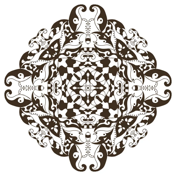 Mandala alone monochrome — Wektor stockowy