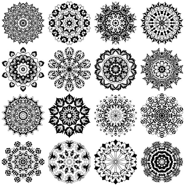 Set of mandalas