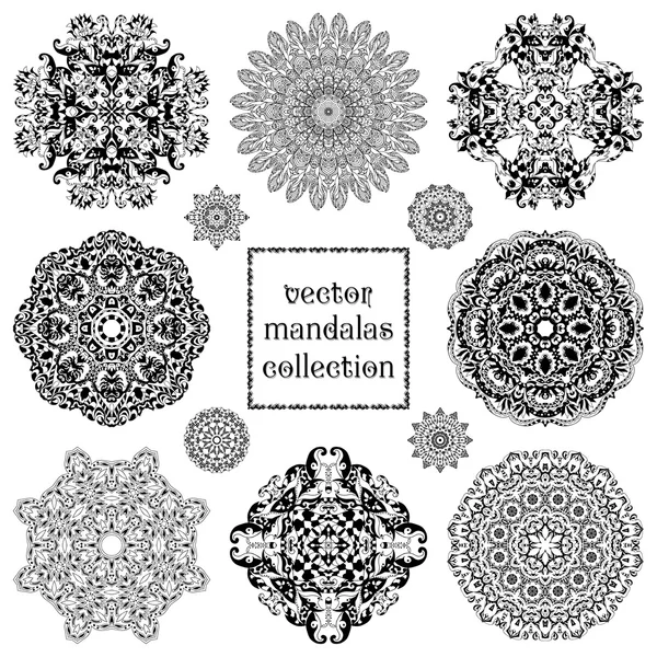 Set of mandalas — Stock Vector