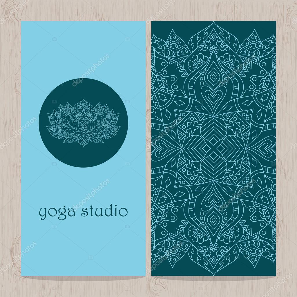 Yoga vertical vector banner Stock Vector Image by ©maroshka 98942676