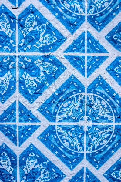 Geometrik şekiller Portekiz tipik taşlarla