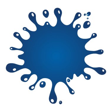 Beyaz arka planda su lekesi izole edilmiş. Tasarımının etiketi. Paketleme, reklam ve diğer seçenekler için mükemmel. Düz dizayn edilmiş simge. Logo, amblem. resimleme.