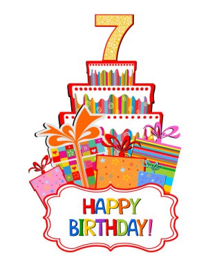 doğum günü temalı festival vektör illüstrasyonu